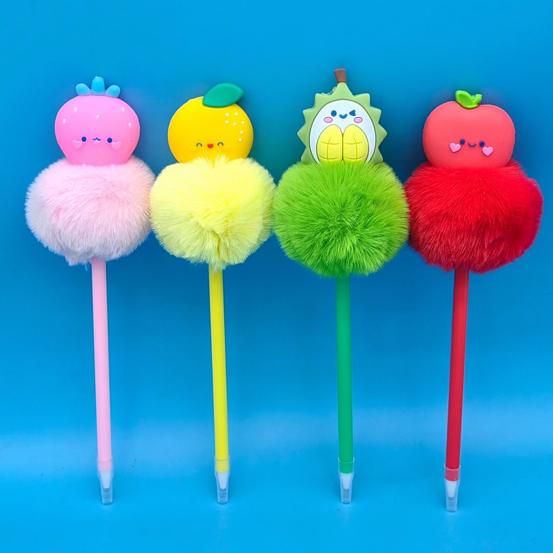 FRUIT POMPOM PEN
